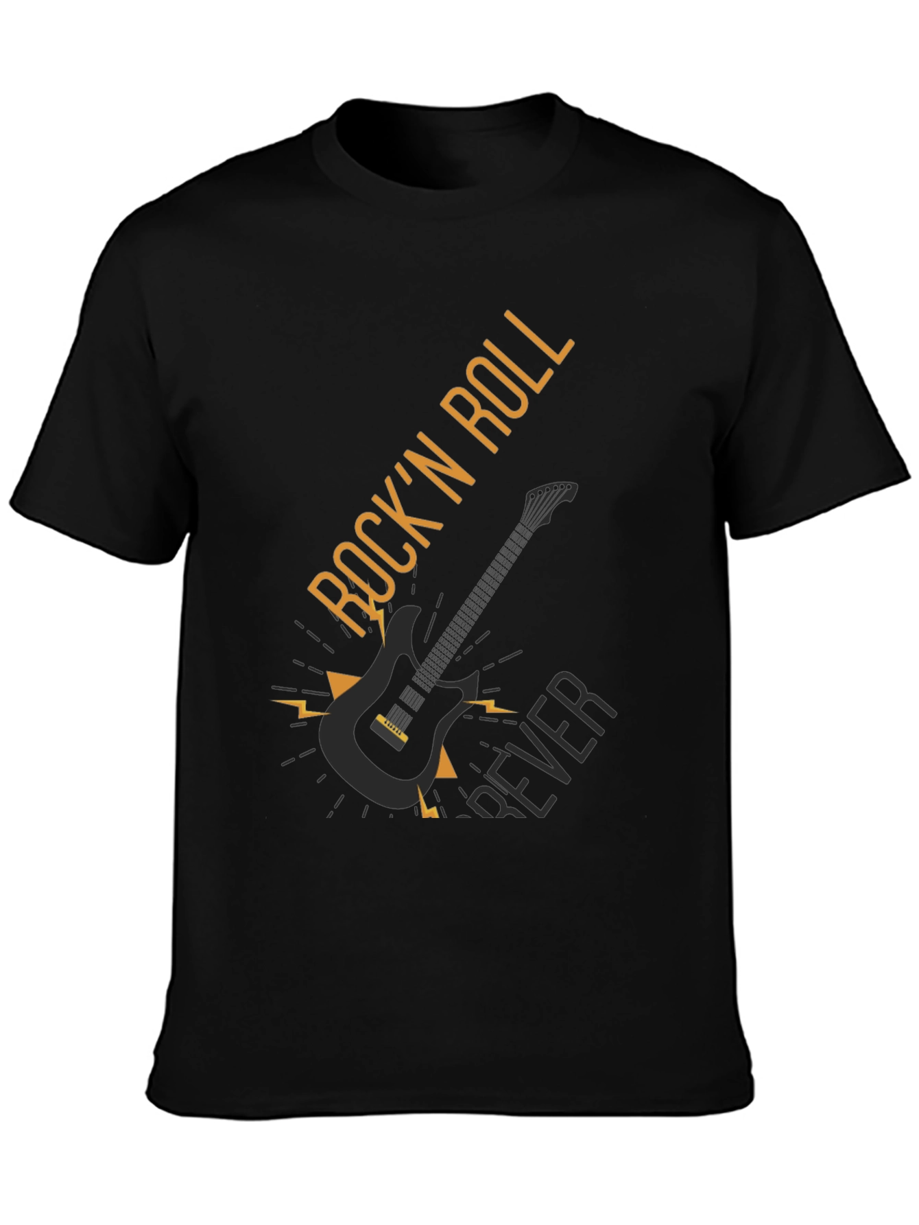 Camiseta Negra Rock n Roll Forever