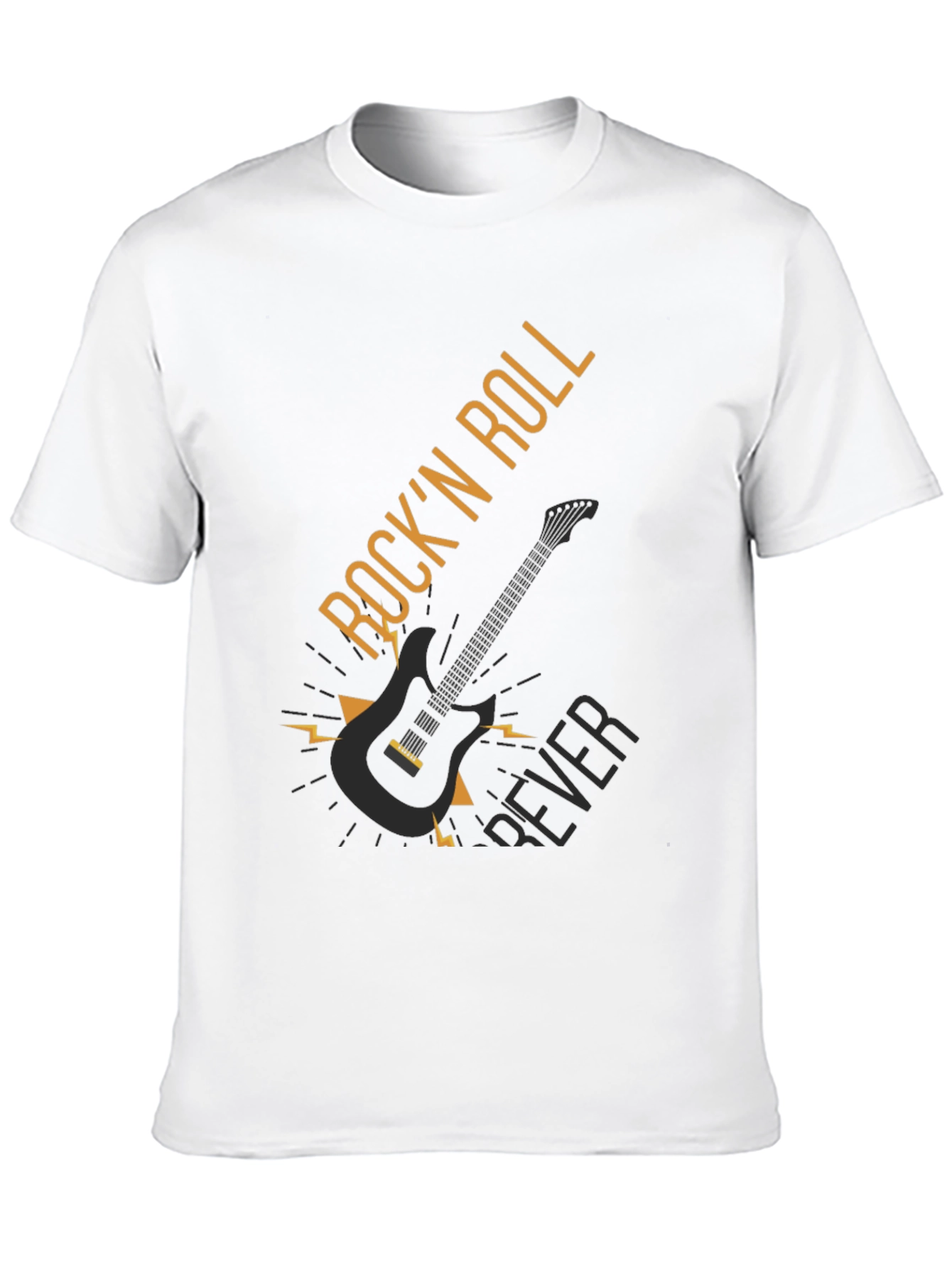 Camiseta Negra Rock n Roll Forever