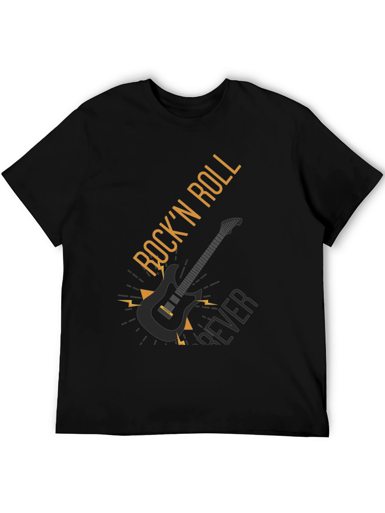 Camiseta Negra Rock n Roll Forever