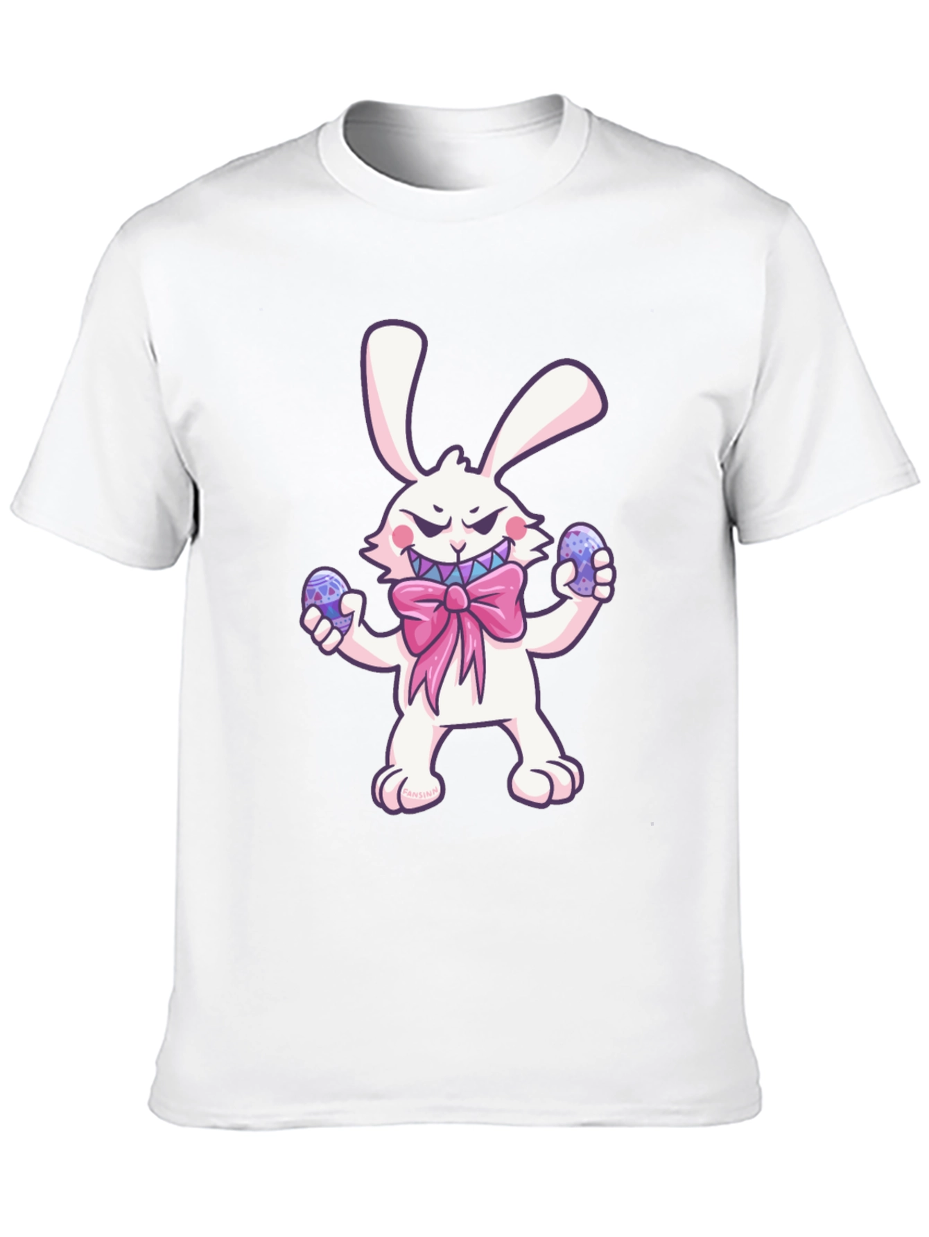 Camiseta Negra Conejo Malvado de Pascua