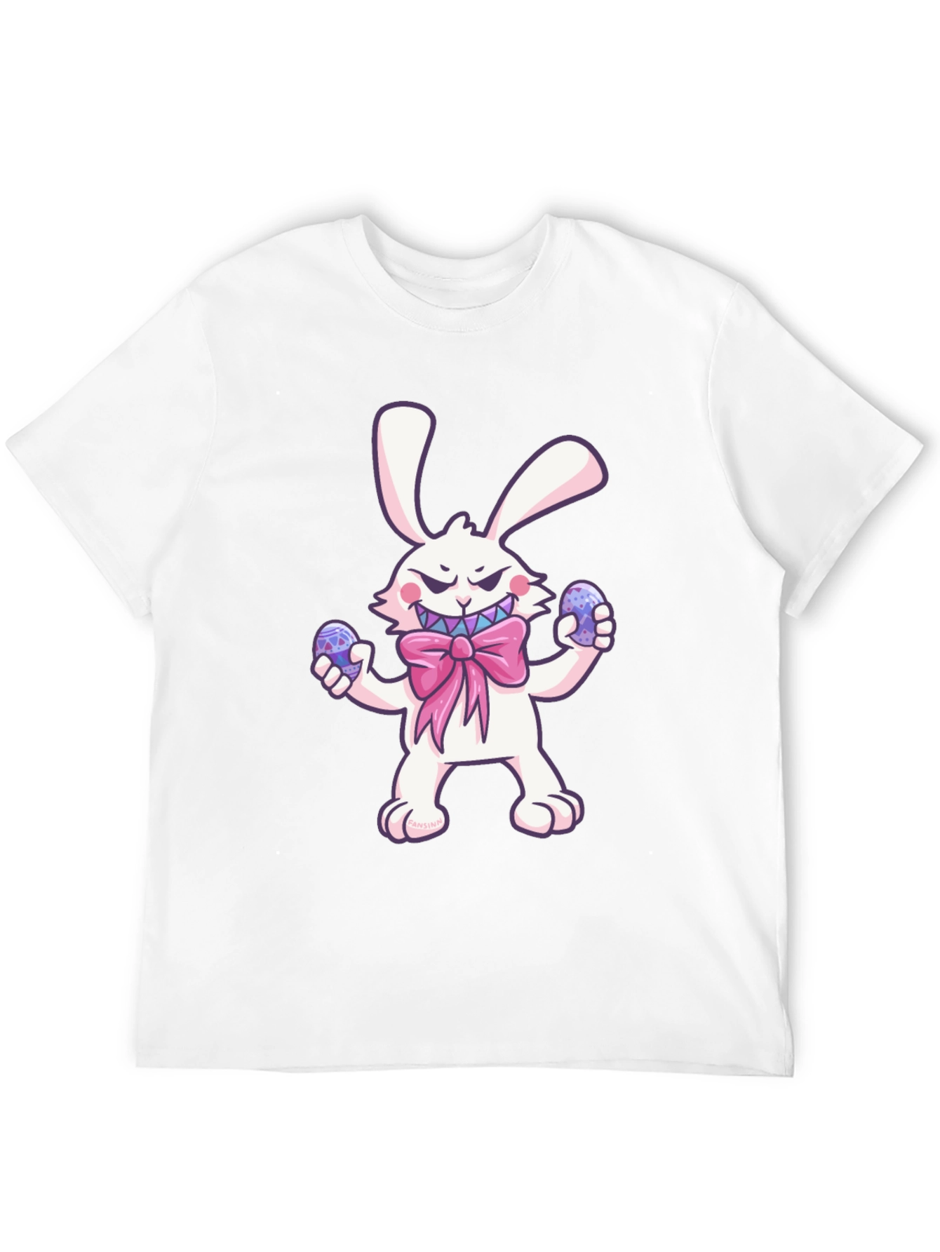 Camiseta Negra Conejo Malvado de Pascua