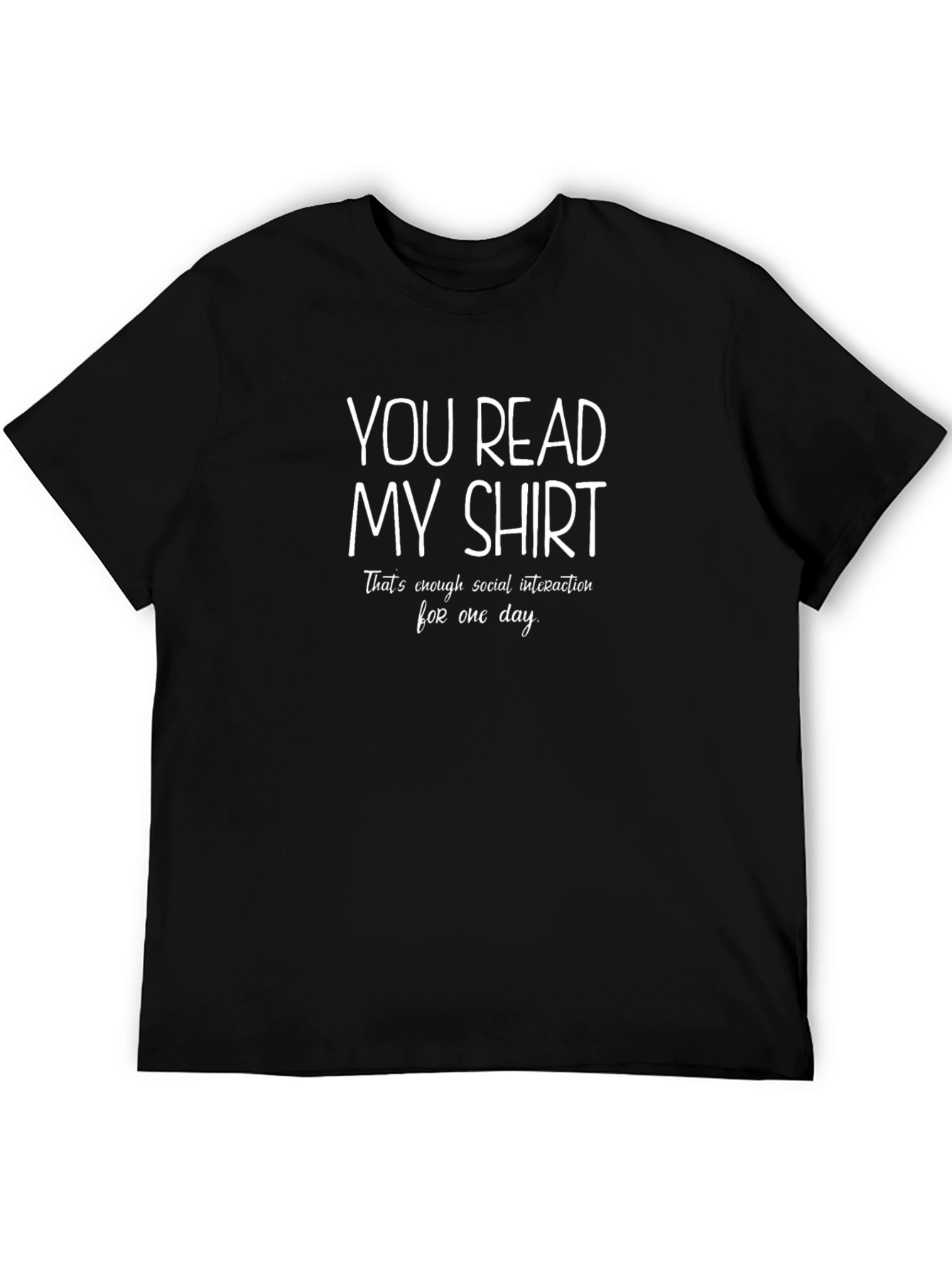 Camiseta Negra con Mensaje Divertido