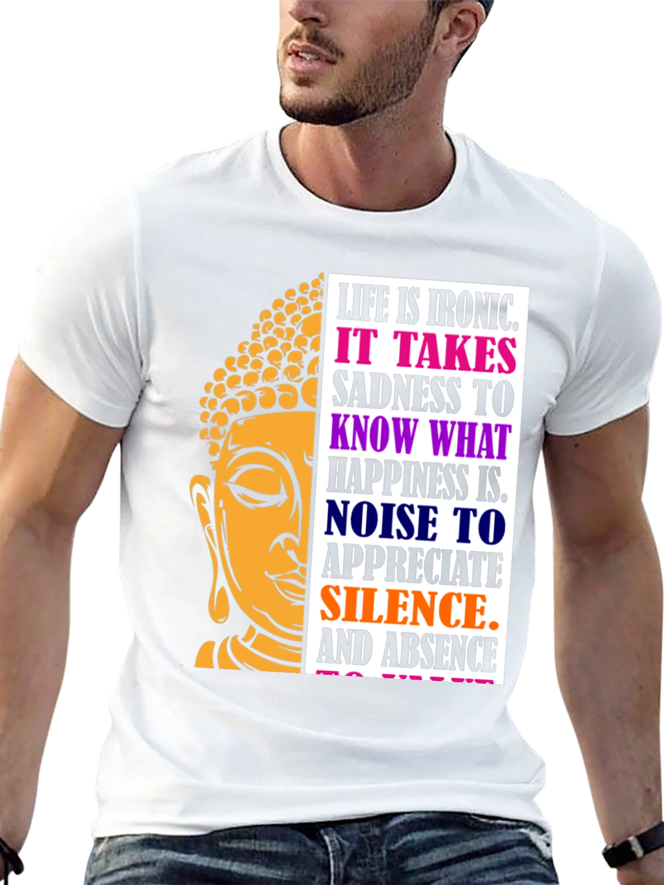 Camiseta Buda Irónica para Hombre