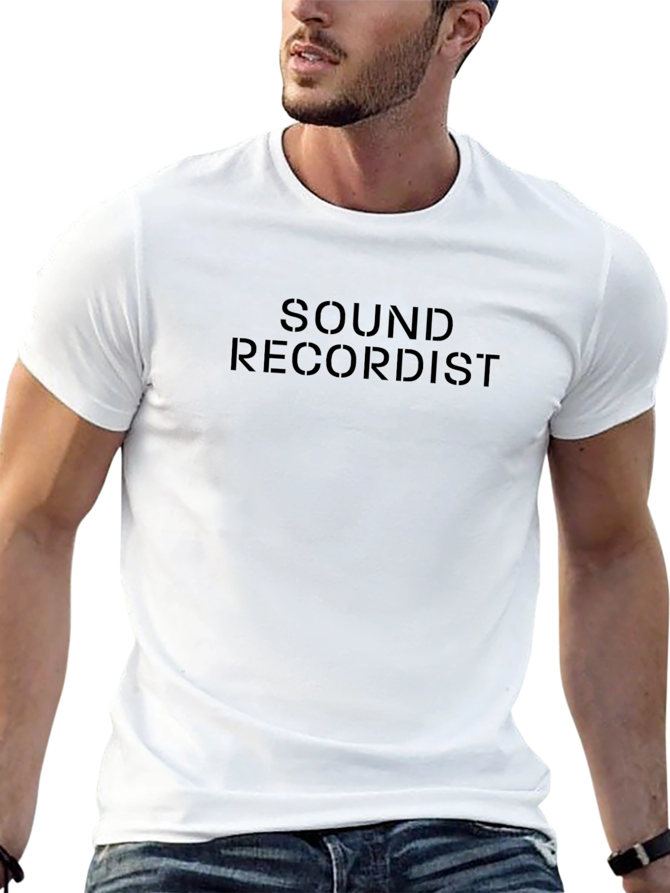 Camiseta Negra Sound Recordist