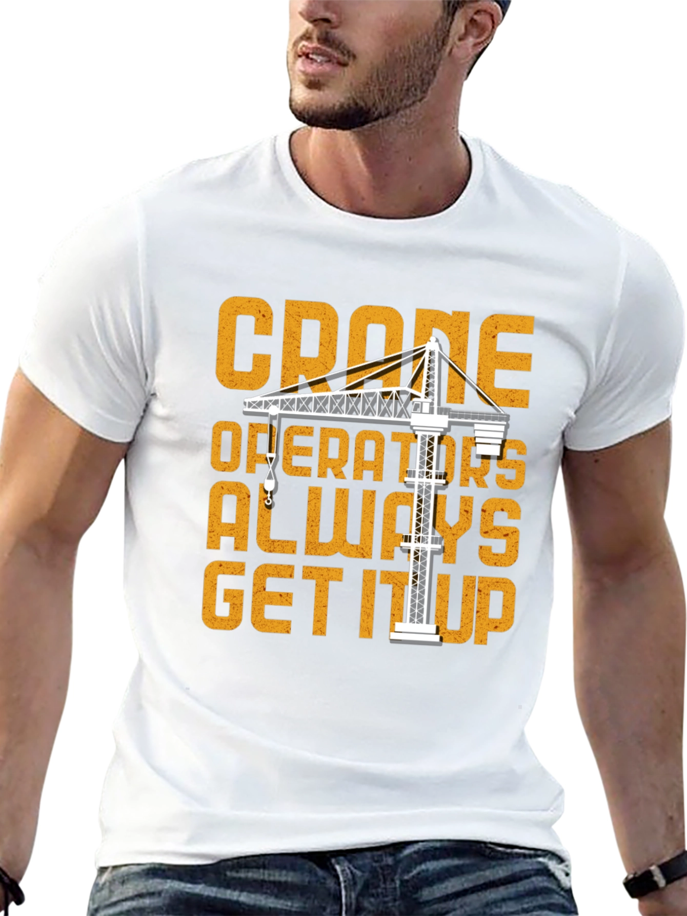 Camiseta Negra Crane Operators Always Get It Up