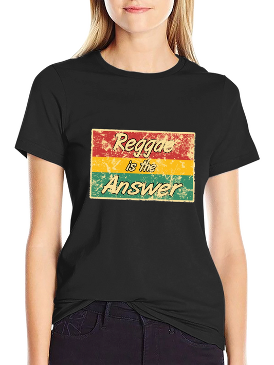 Camiseta Reggae Is The Answer - Estilo Vintage