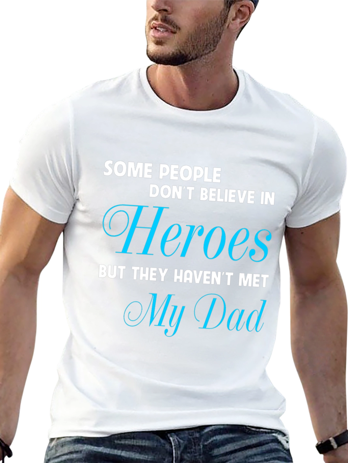 Camiseta Negra My Dad My Hero