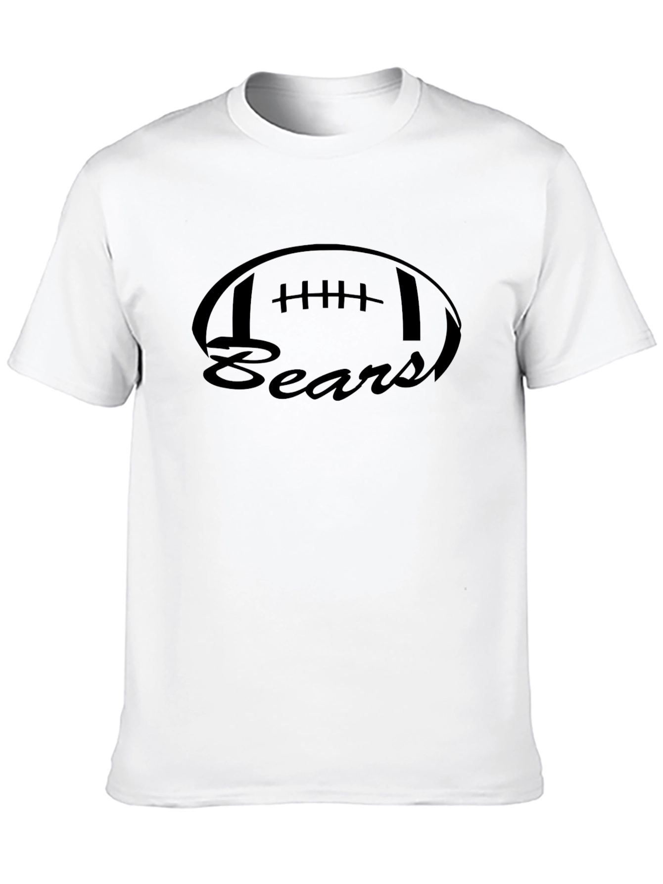 Camiseta Negra Bears Estilo Fútbol Americano