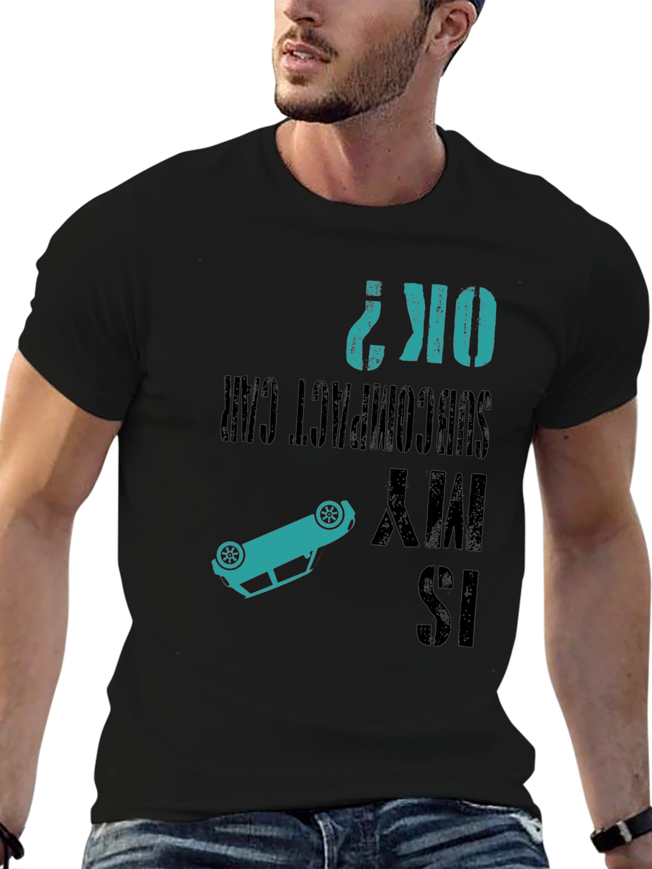 Camiseta Negra: ¿Está bien mi coche compacto?