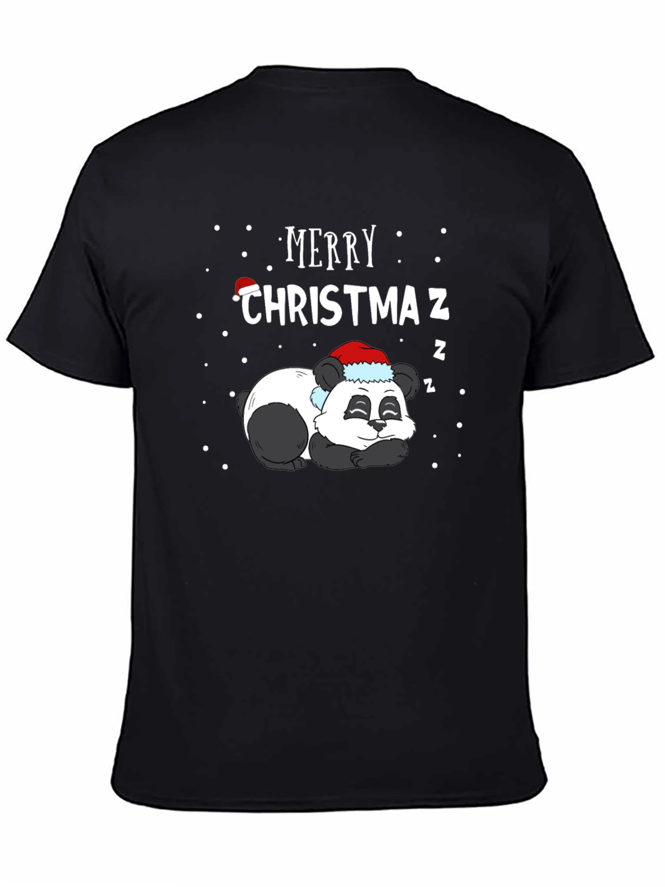 Camiseta Navideña Panda Durmiente