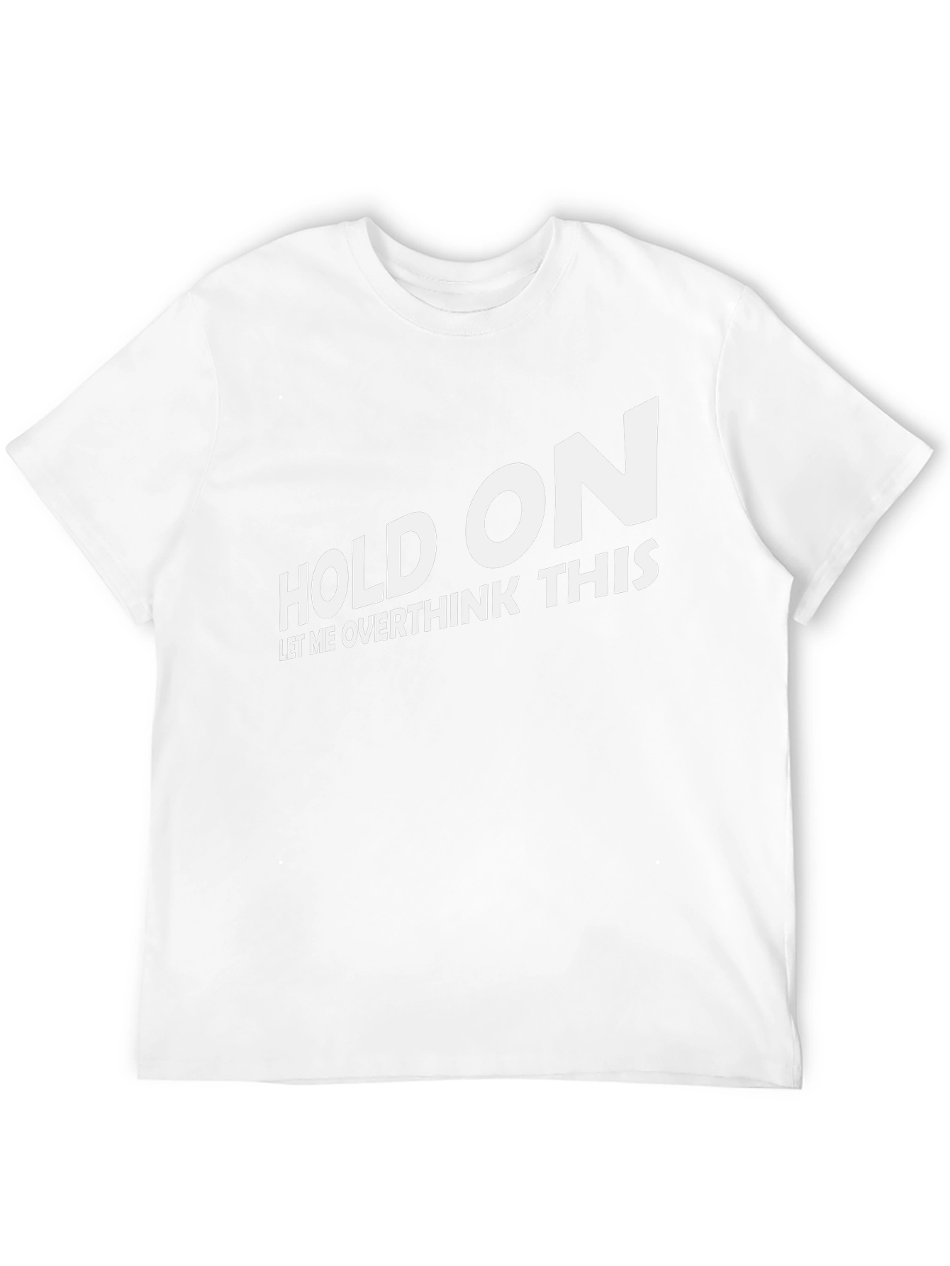 Camiseta Negra con Texto Divertido Hold On