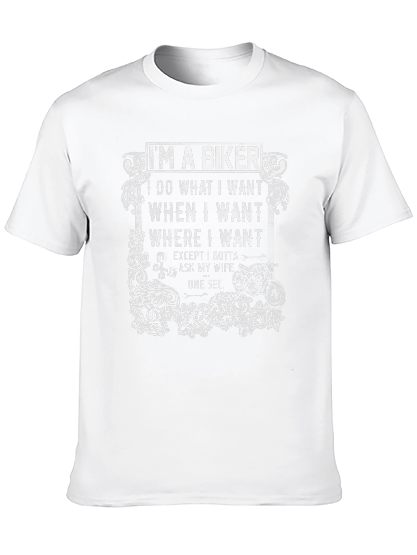 Camiseta Negra de Motero: Soy un Biker