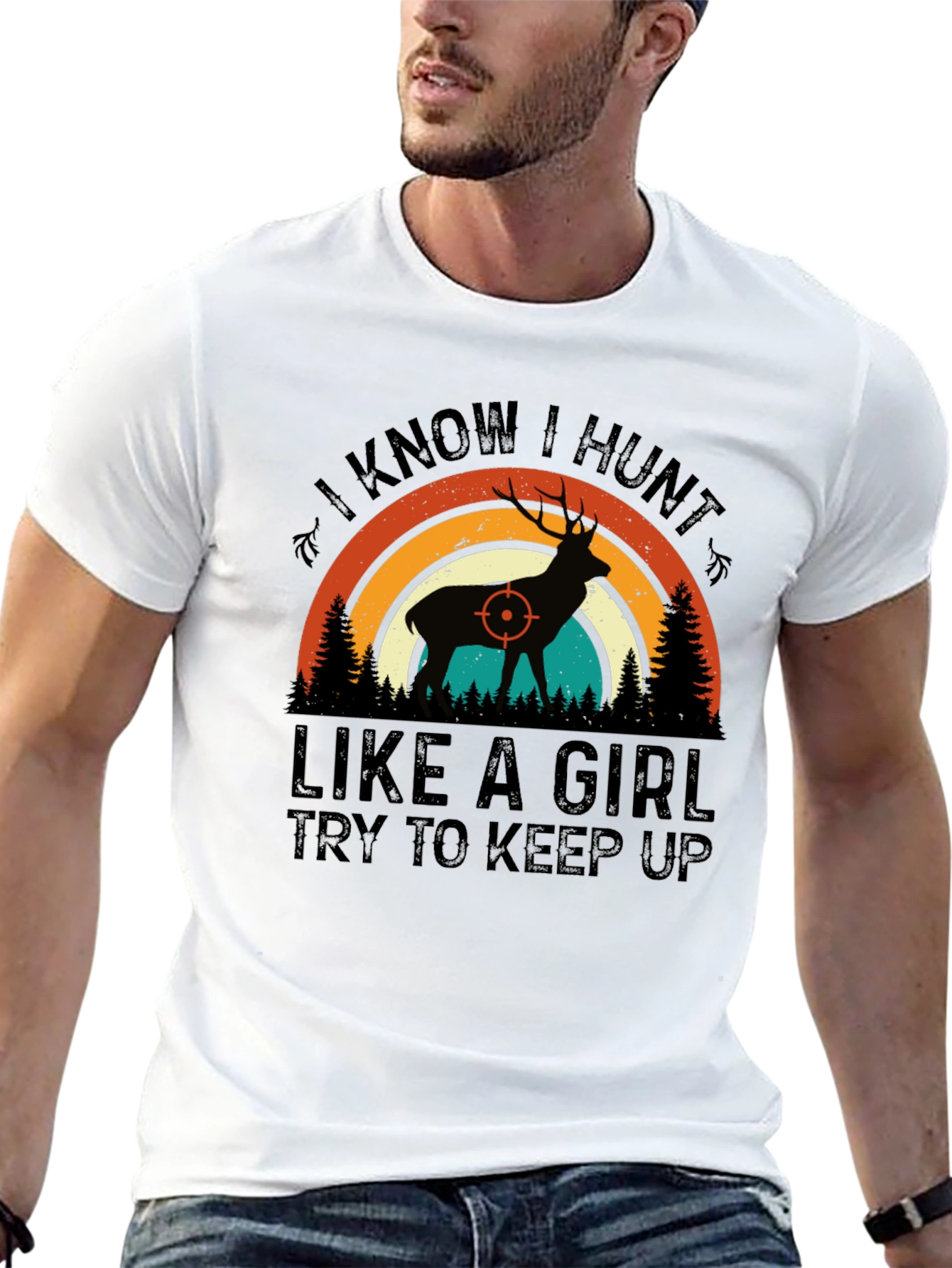 Camiseta de Caza: Cazo Como Chica