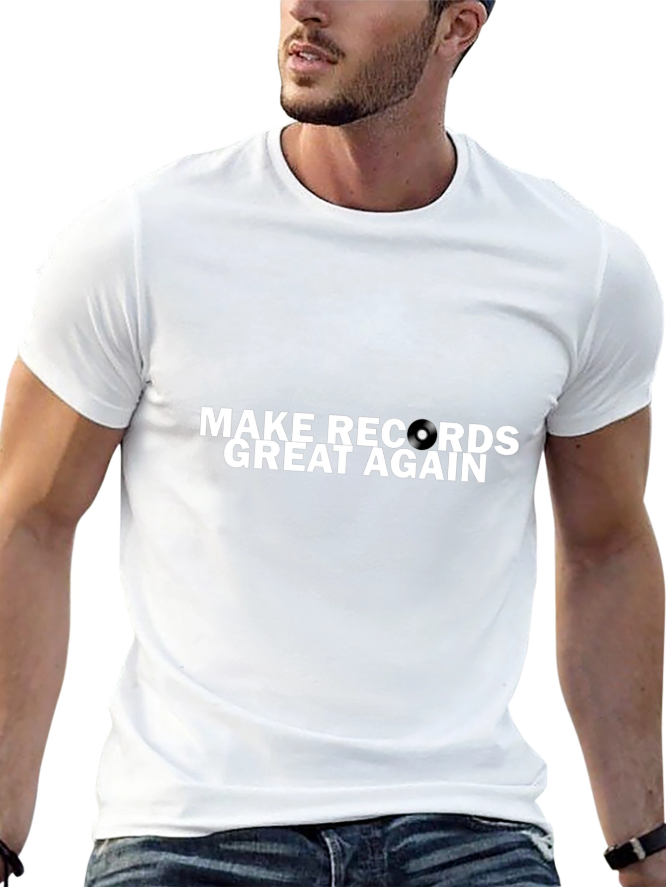 Camiseta Negra Make Records Great Again