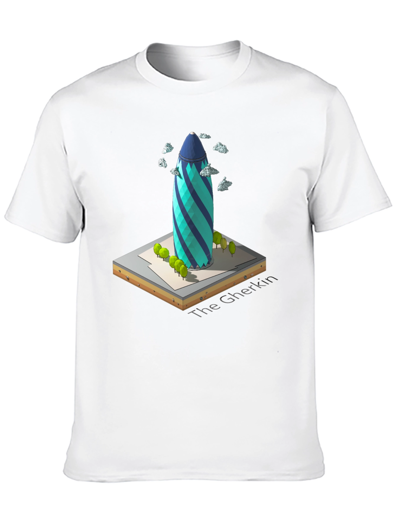 Camiseta Negra Edificio The Gherkin