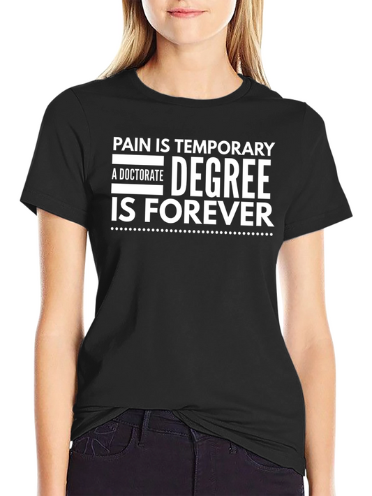 Camiseta Negra: Dolor Temporal Título Para Siempre