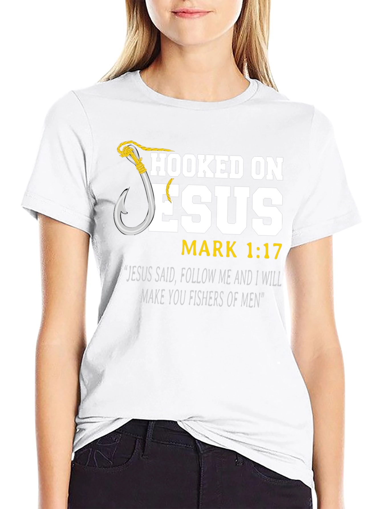 Camiseta Cristiana Enganchado a Jesús