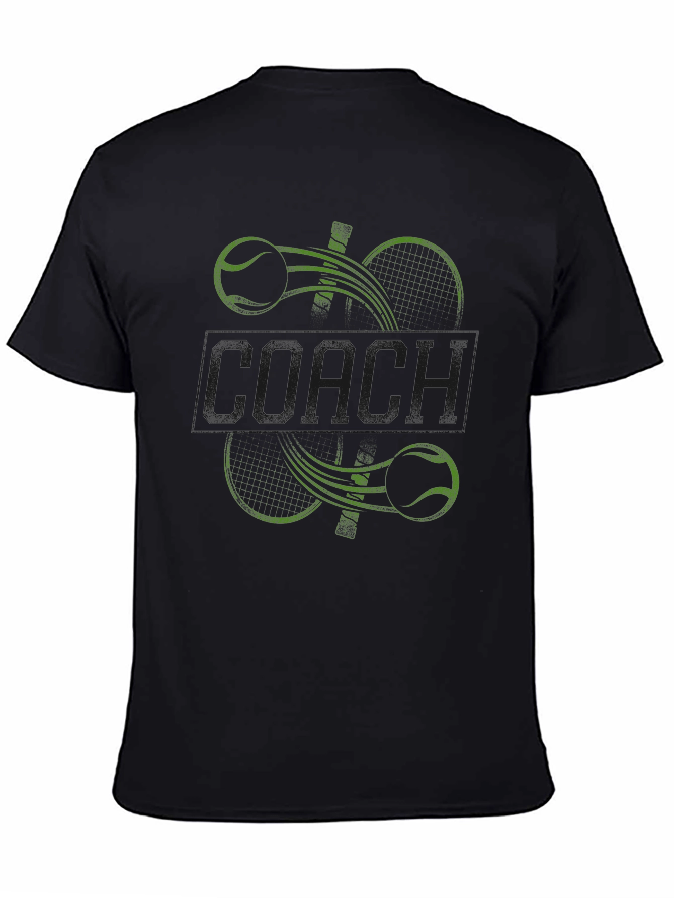 Camiseta Negra de Tenis para Entrenador