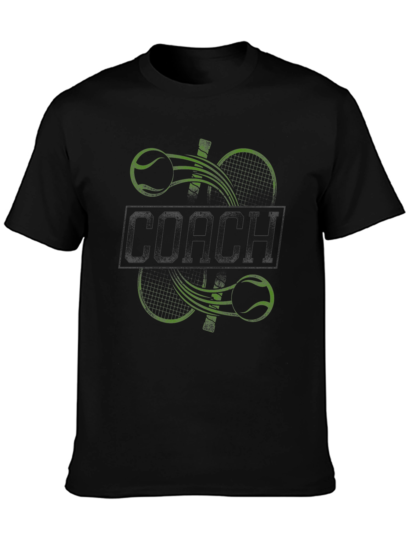 Camiseta Negra de Tenis para Entrenador
