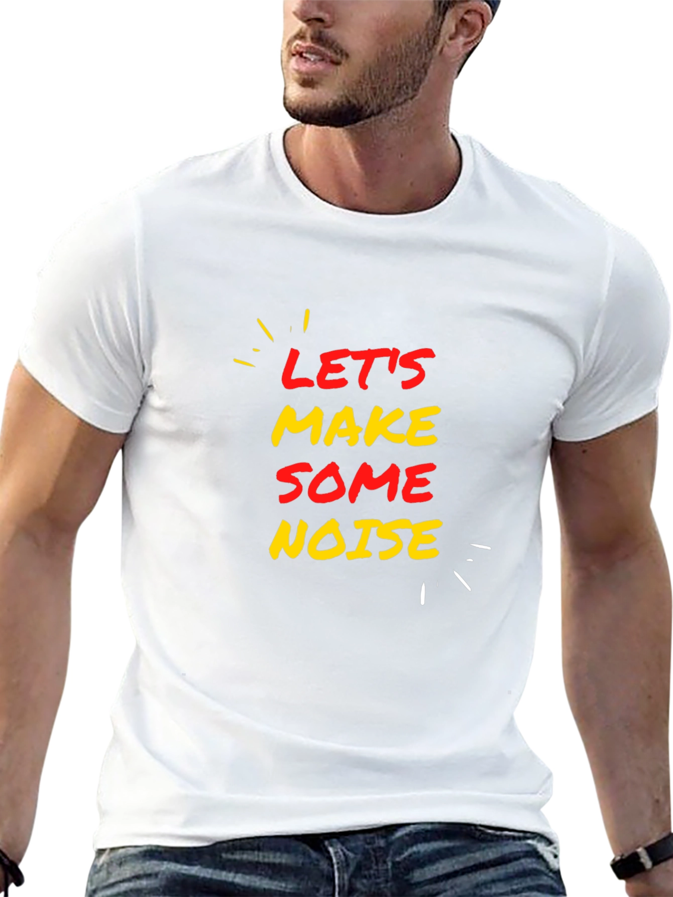 Camiseta Negra Lets Make Some Noise