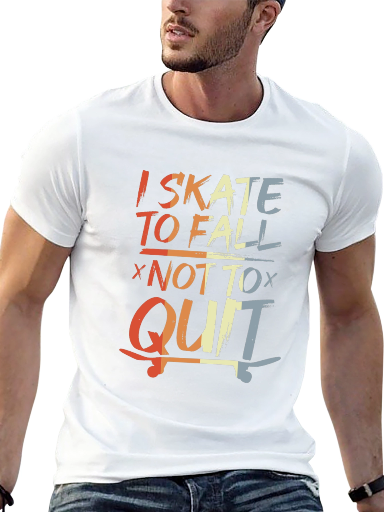 Camiseta I Skate To Fall