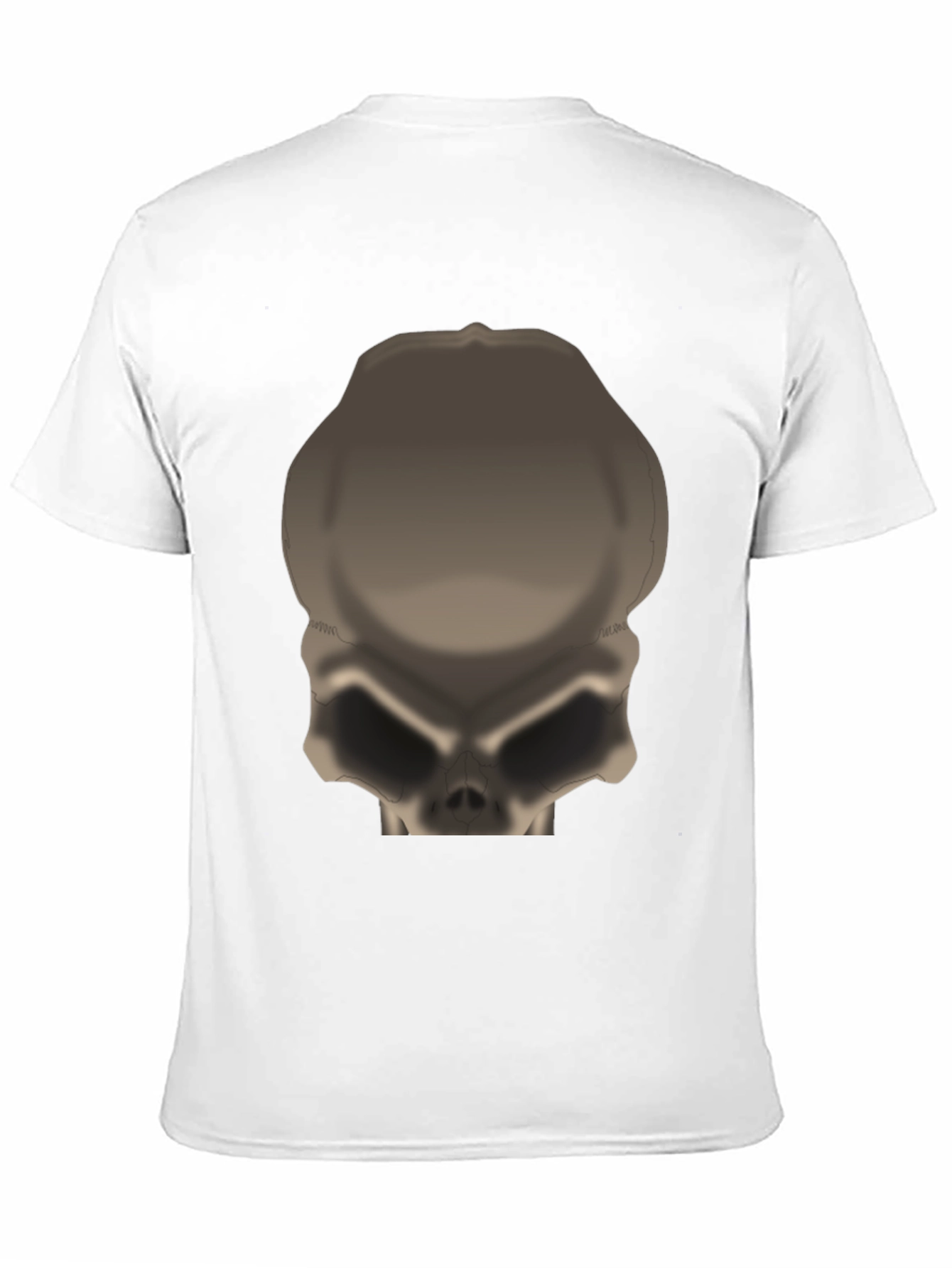 Camiseta Negra Calavera Abstracta para Hombre