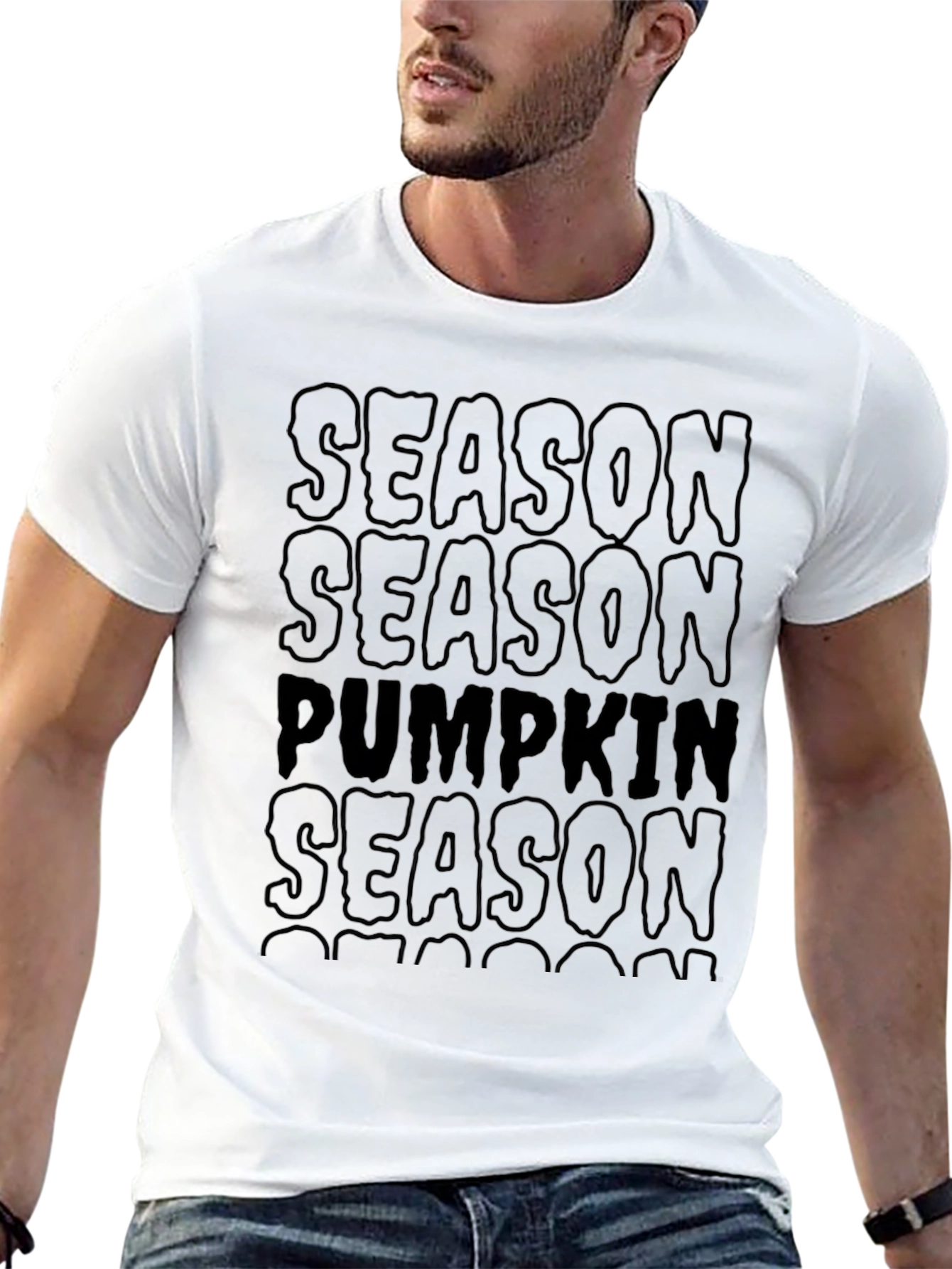 Camiseta Negra Temporada de Calabazas