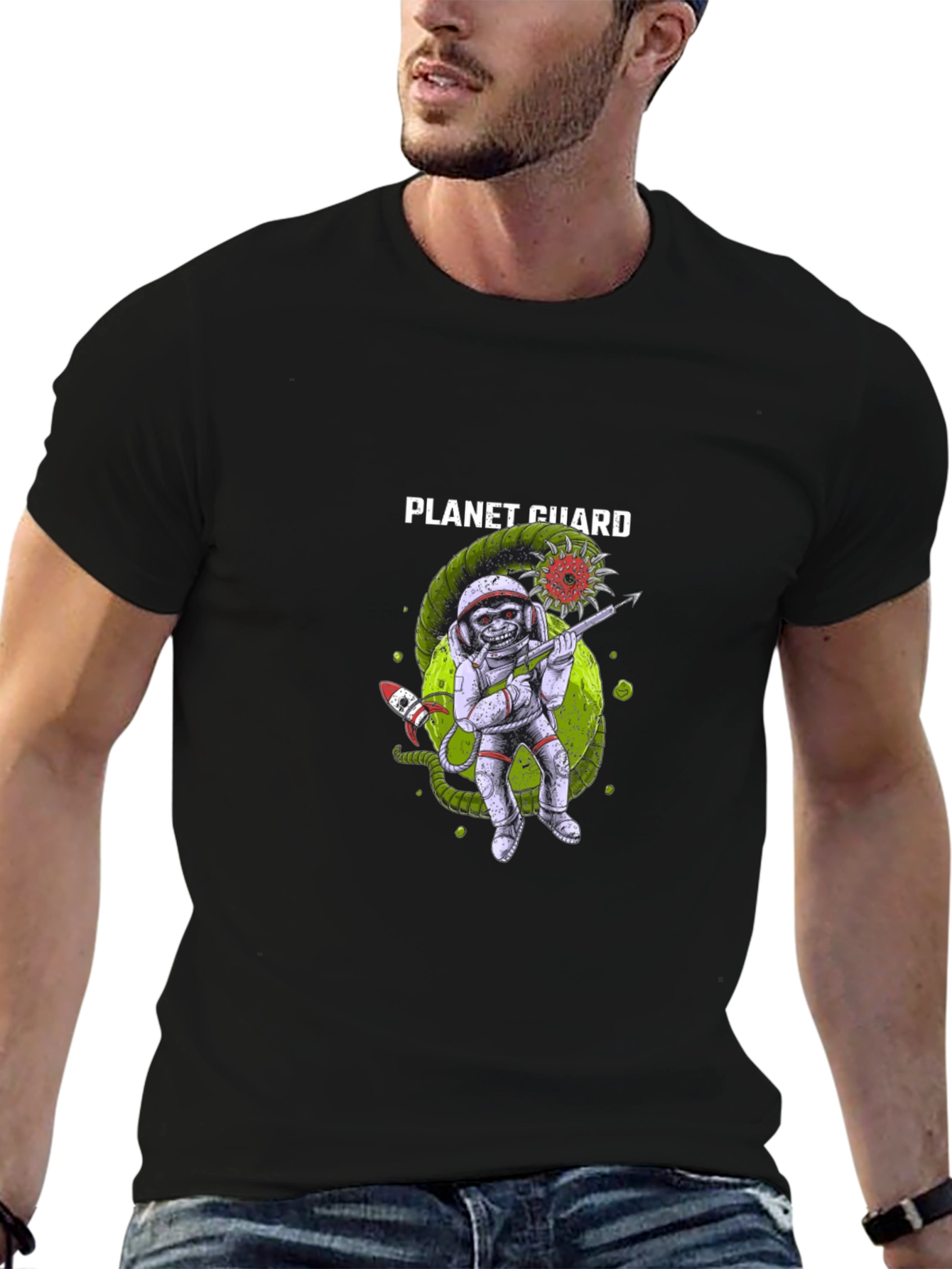 Camiseta Planet Guard Negra