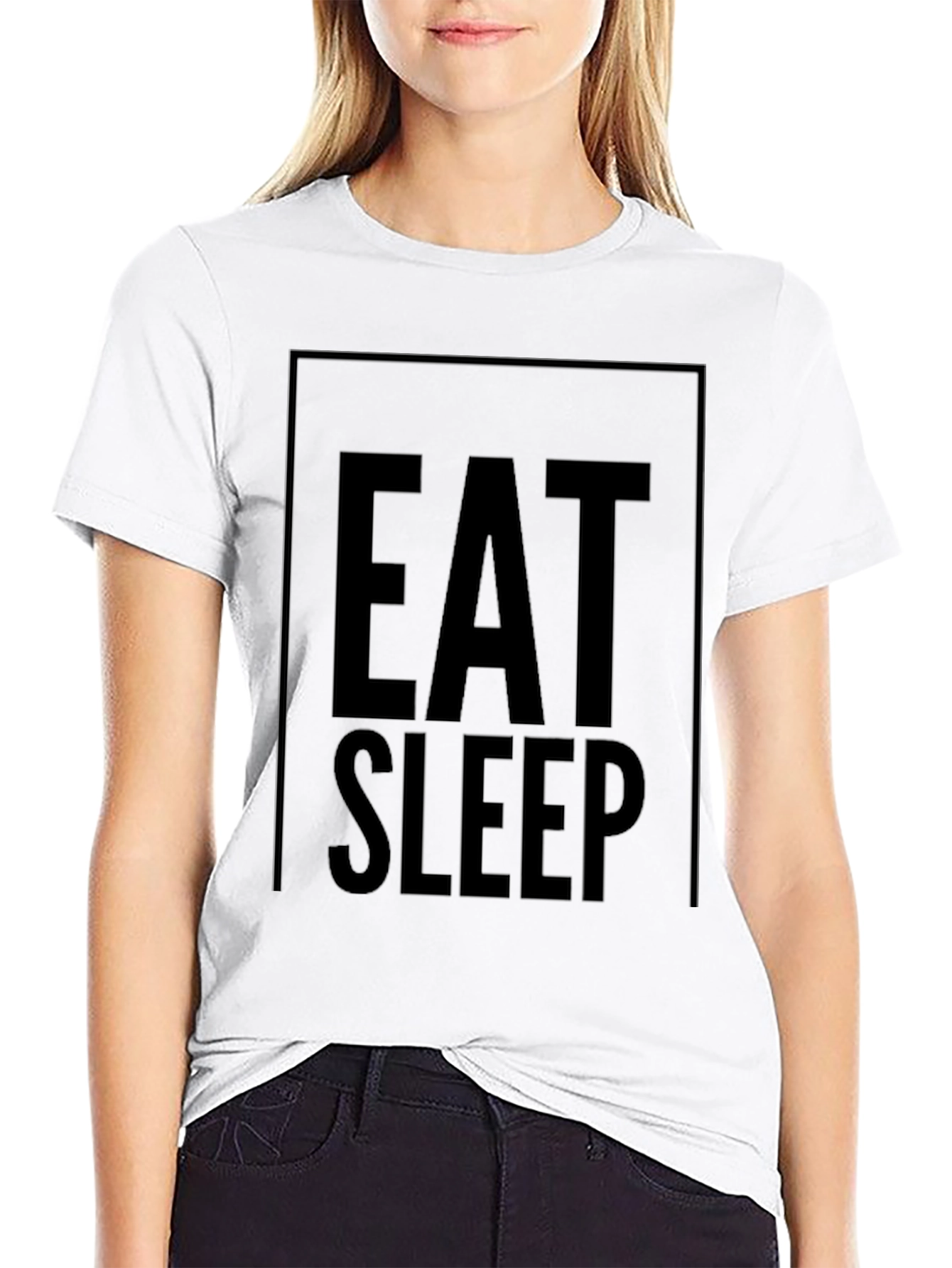 Camiseta Negra Eat Sleep: Comodidad y Estilo