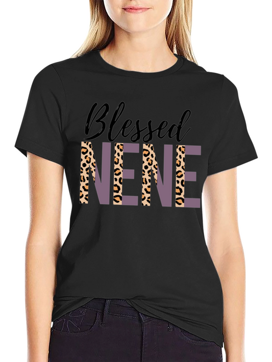 Camiseta Blessed Nene Estampado Leopardo