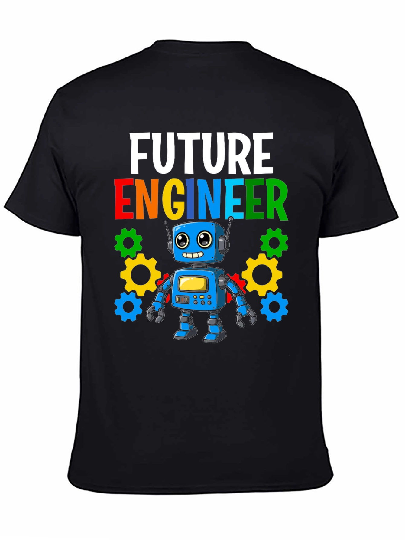Camiseta Niño Futuro Ingeniero Robot Divertido