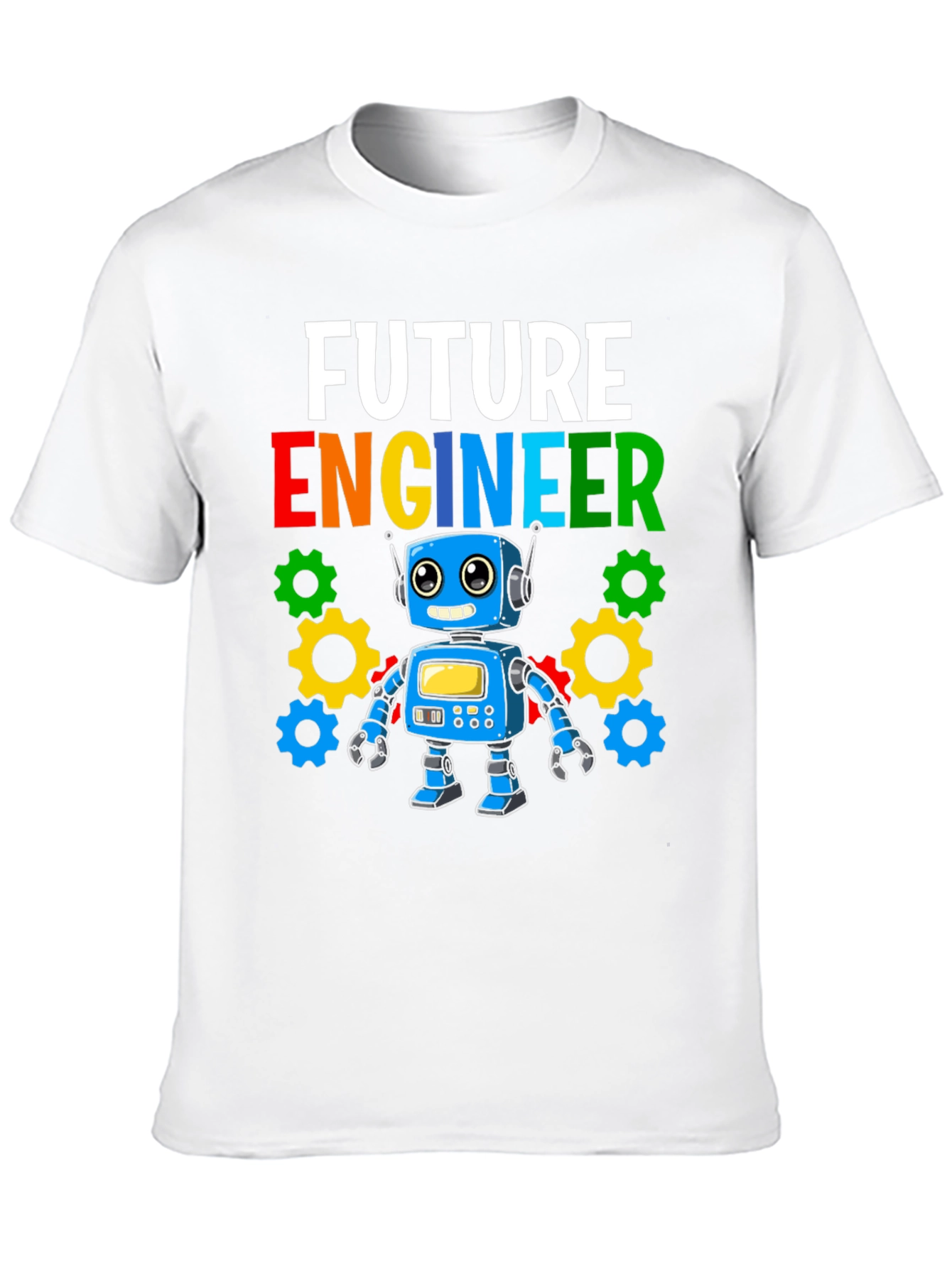 Camiseta Niño Futuro Ingeniero Robot Divertido