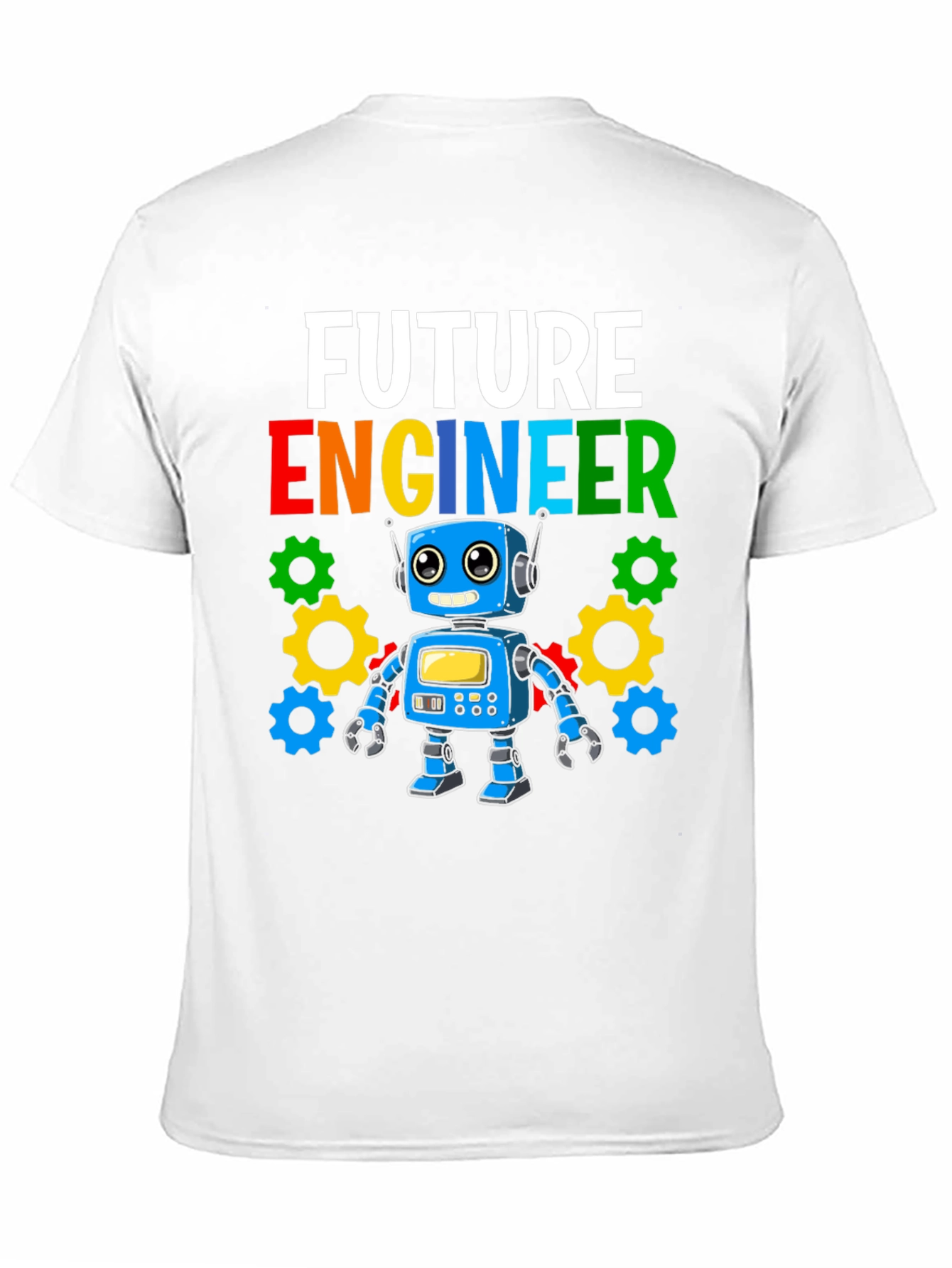 Camiseta Niño Futuro Ingeniero Robot Divertido