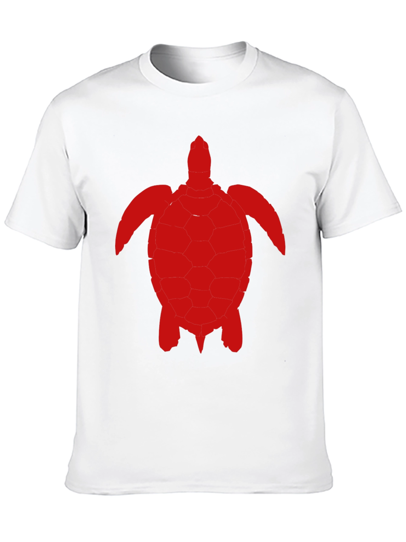 Camiseta Negra con Diseño de Tortuga Roja
