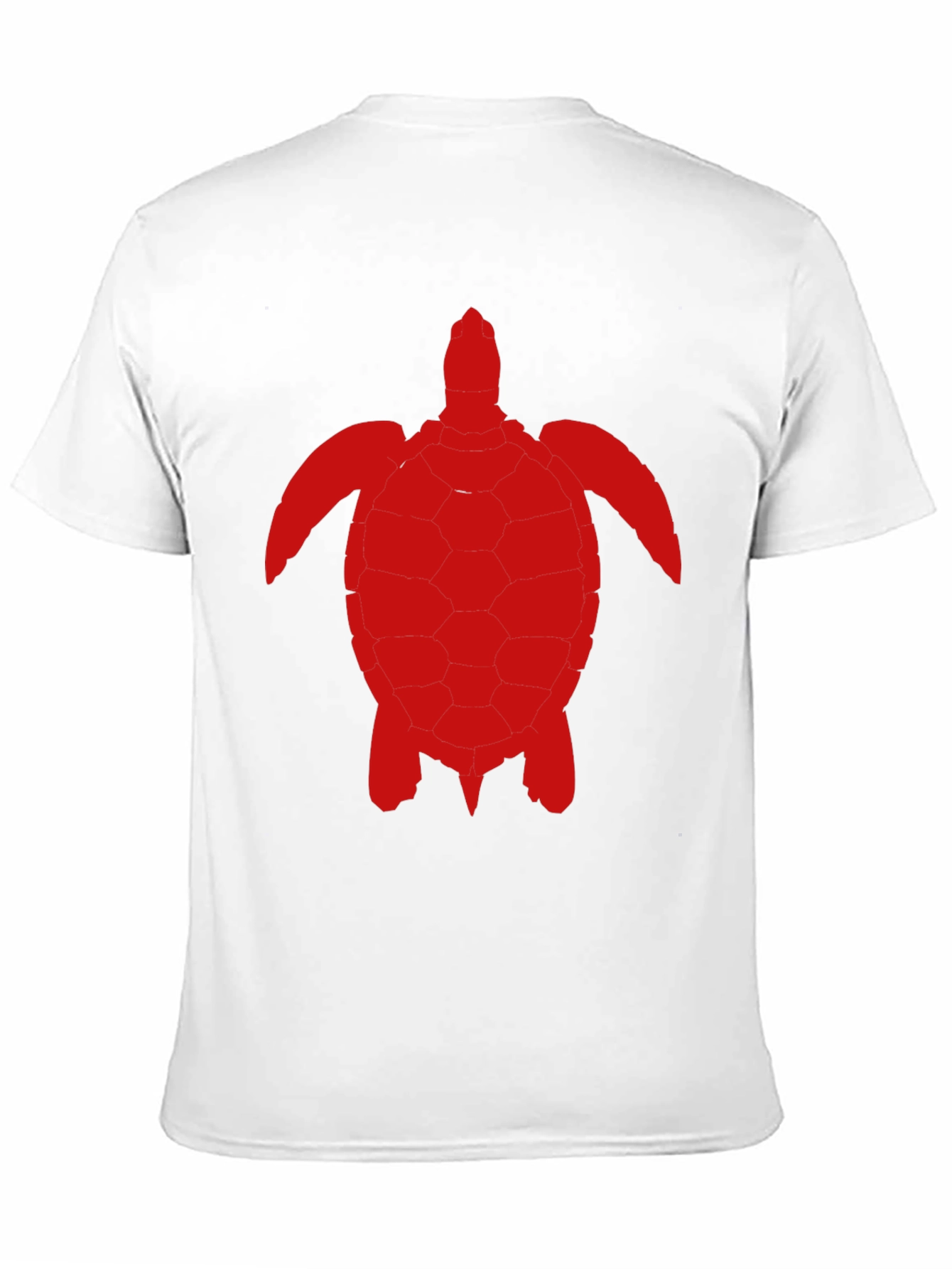 Camiseta Negra con Diseño de Tortuga Roja