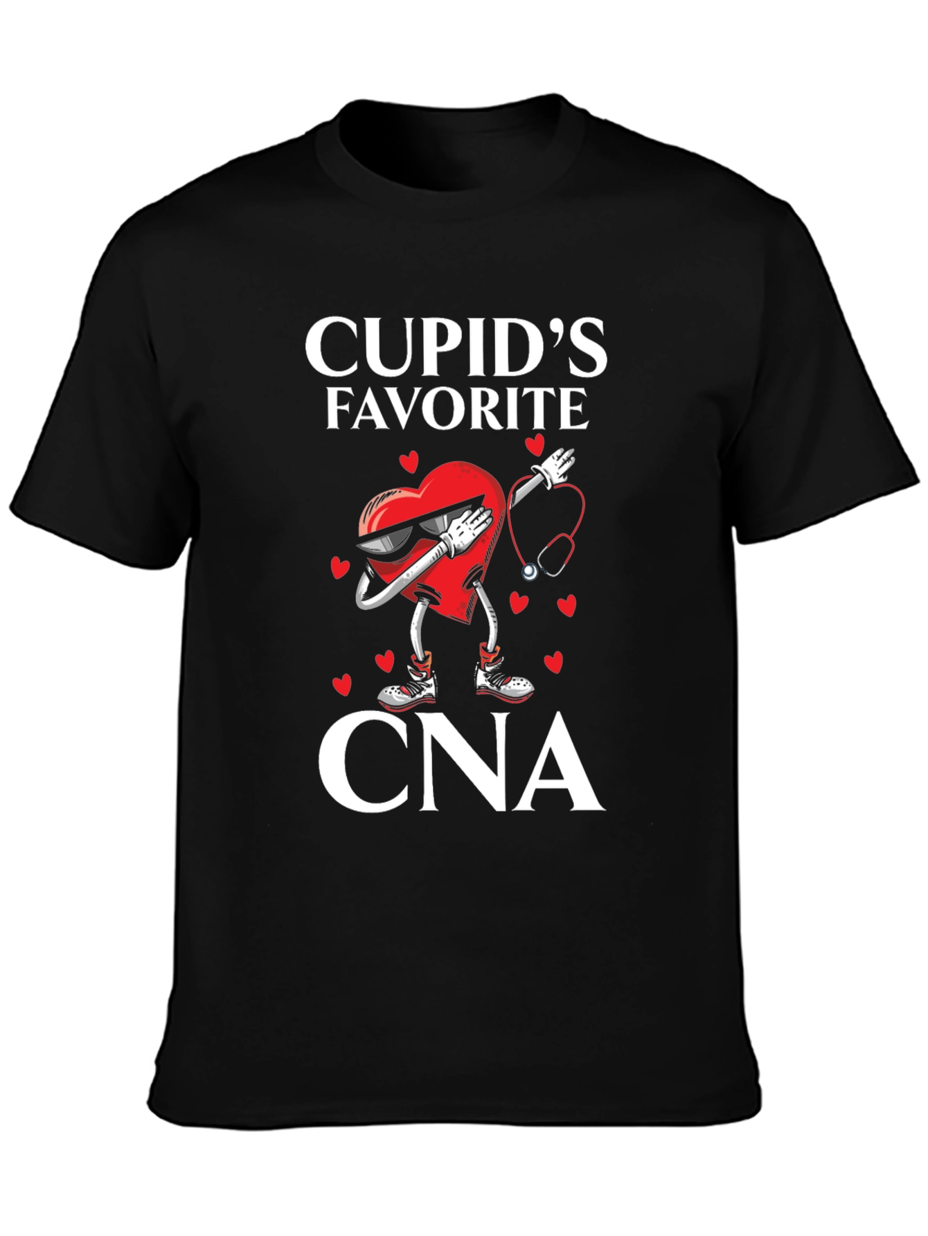 Camiseta Negra Cupids Favorite CNA