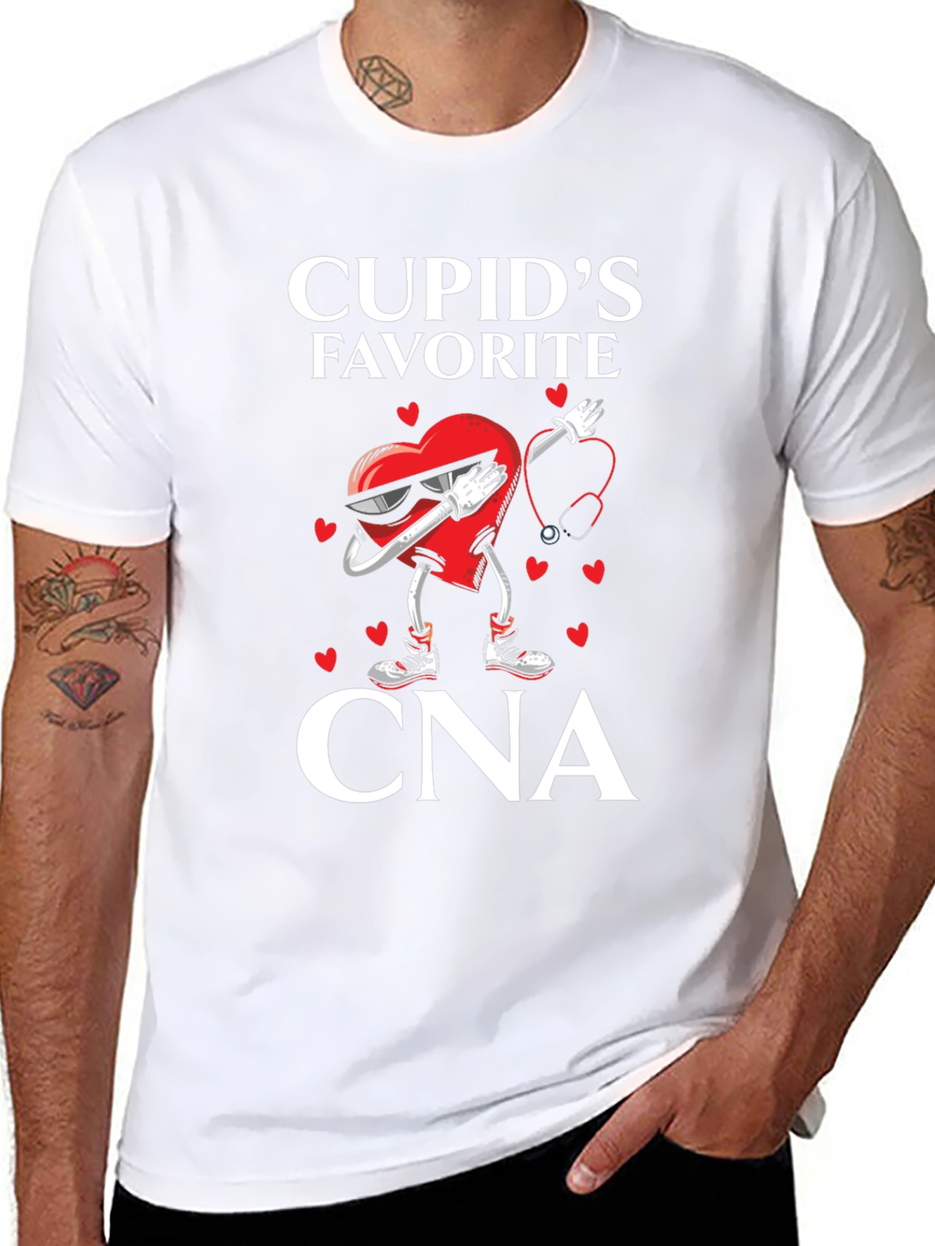 Camiseta Negra Cupids Favorite CNA