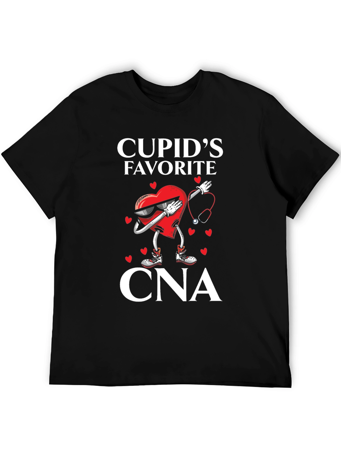 Camiseta Negra Cupids Favorite CNA