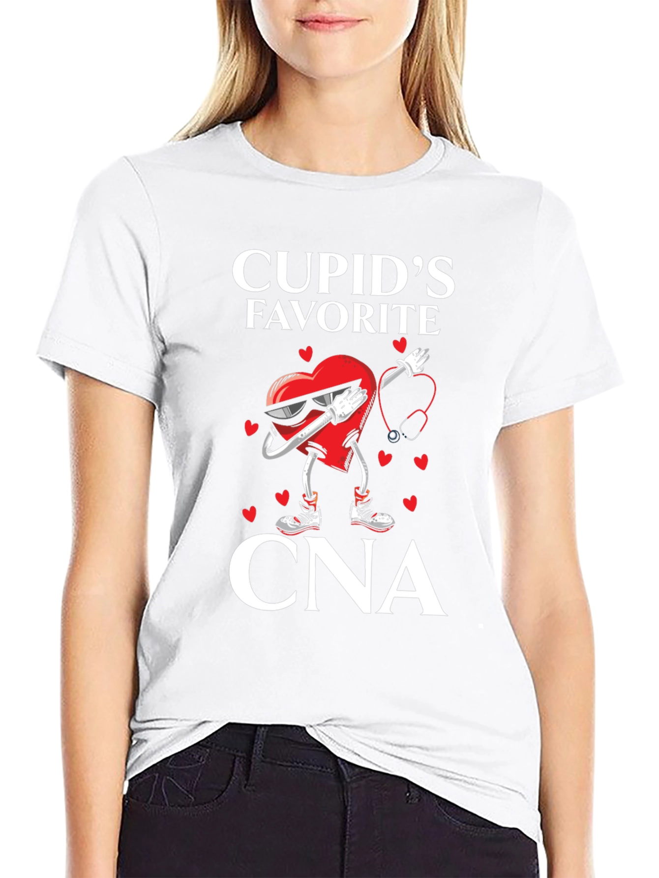 Camiseta Negra Cupids Favorite CNA