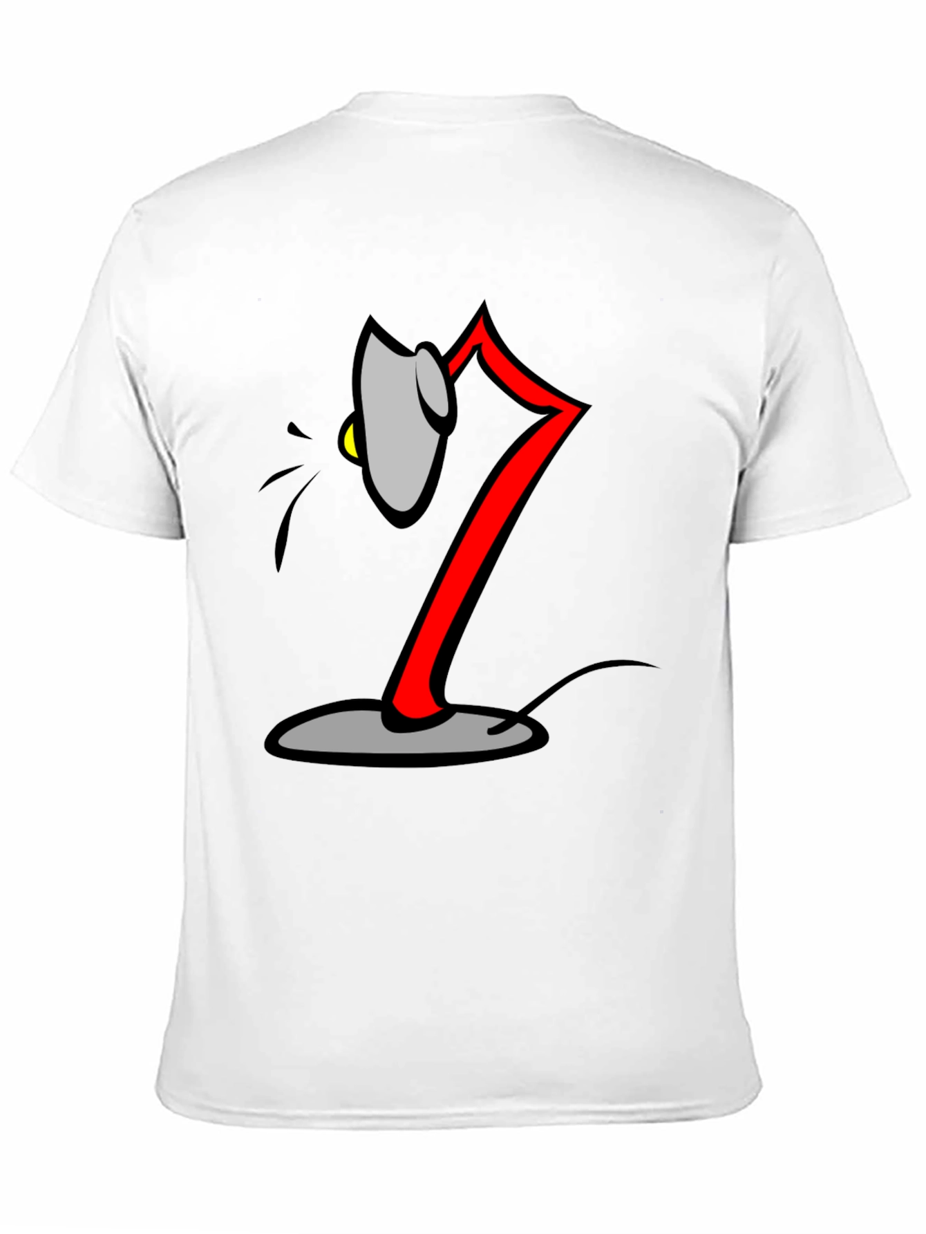 Camiseta Negra con Diseño de Lámpara Animada