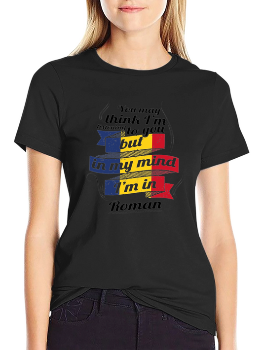 Camiseta Negra In My Mind Im In Roman