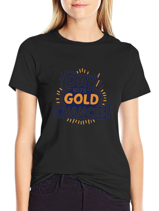 Camiseta Negra Día de Oro