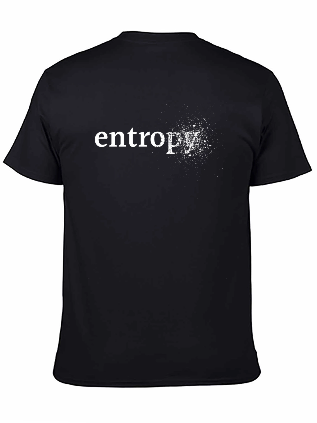 Camiseta Negra Entropy para Hombre