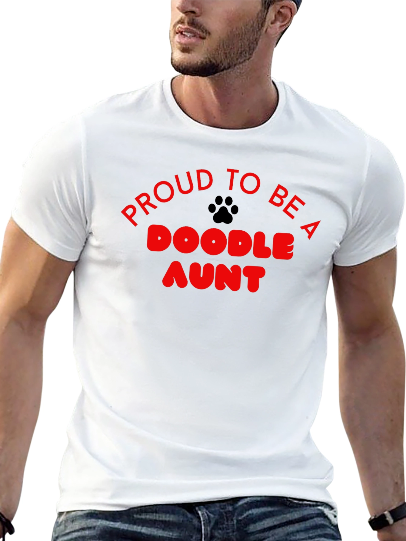 Camiseta Negra Proud to be a Doodle Aunt