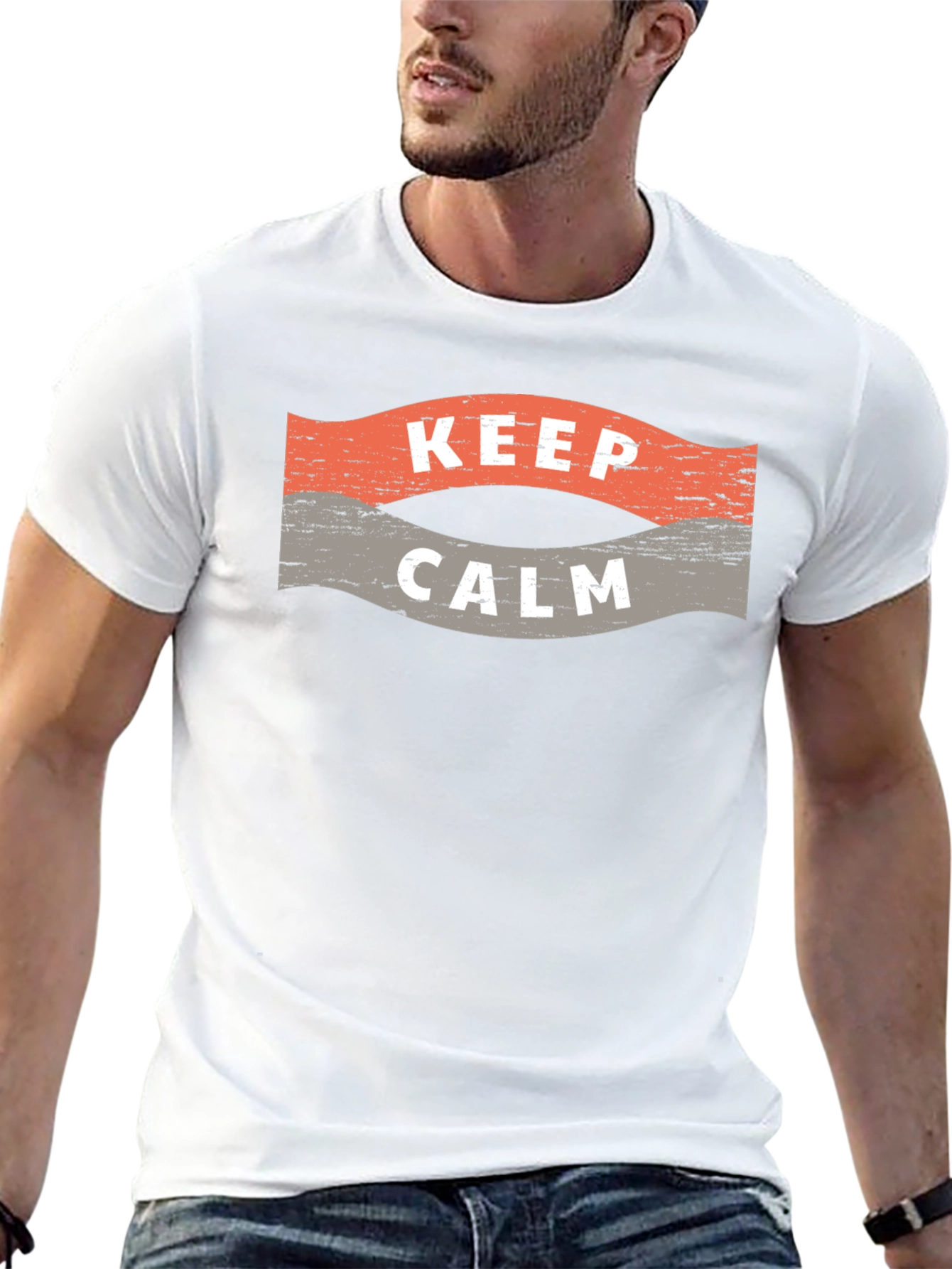 Camiseta Negra Hombre - Keep Calm