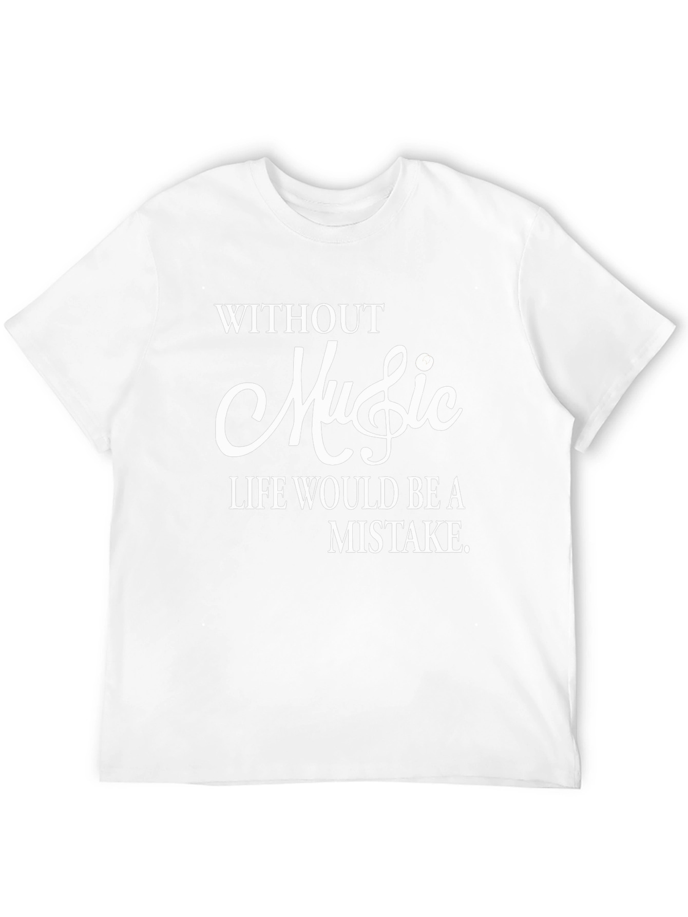 Camiseta Negra con Frase Musical Inspiradora