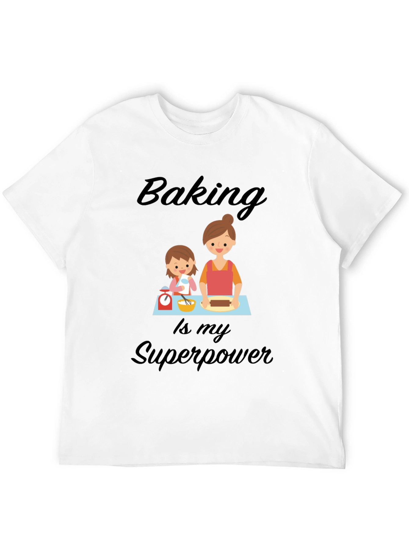 Camiseta Negra Baking is my Superpower