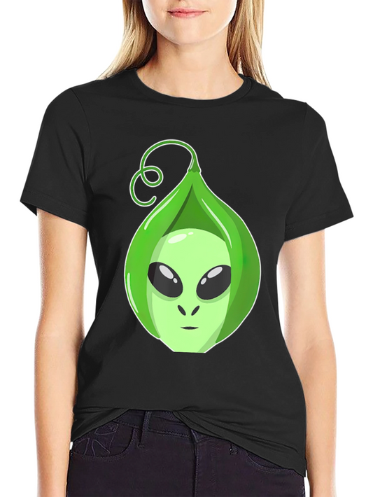 Camiseta Hombre con Diseño Alienígena en Vaina