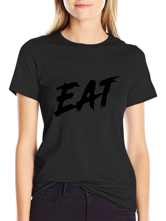 Camiseta Negra EAT - Estilo Urbano y Casual