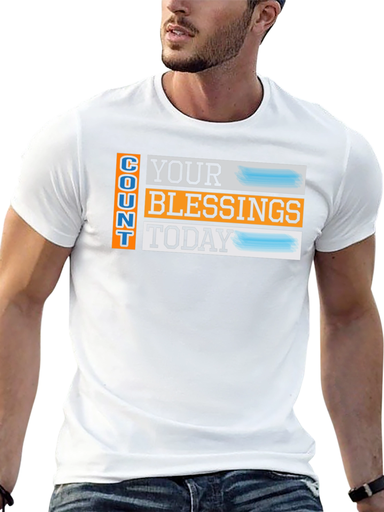 Camiseta Negra: Cuenta Tus Bendiciones Hoy